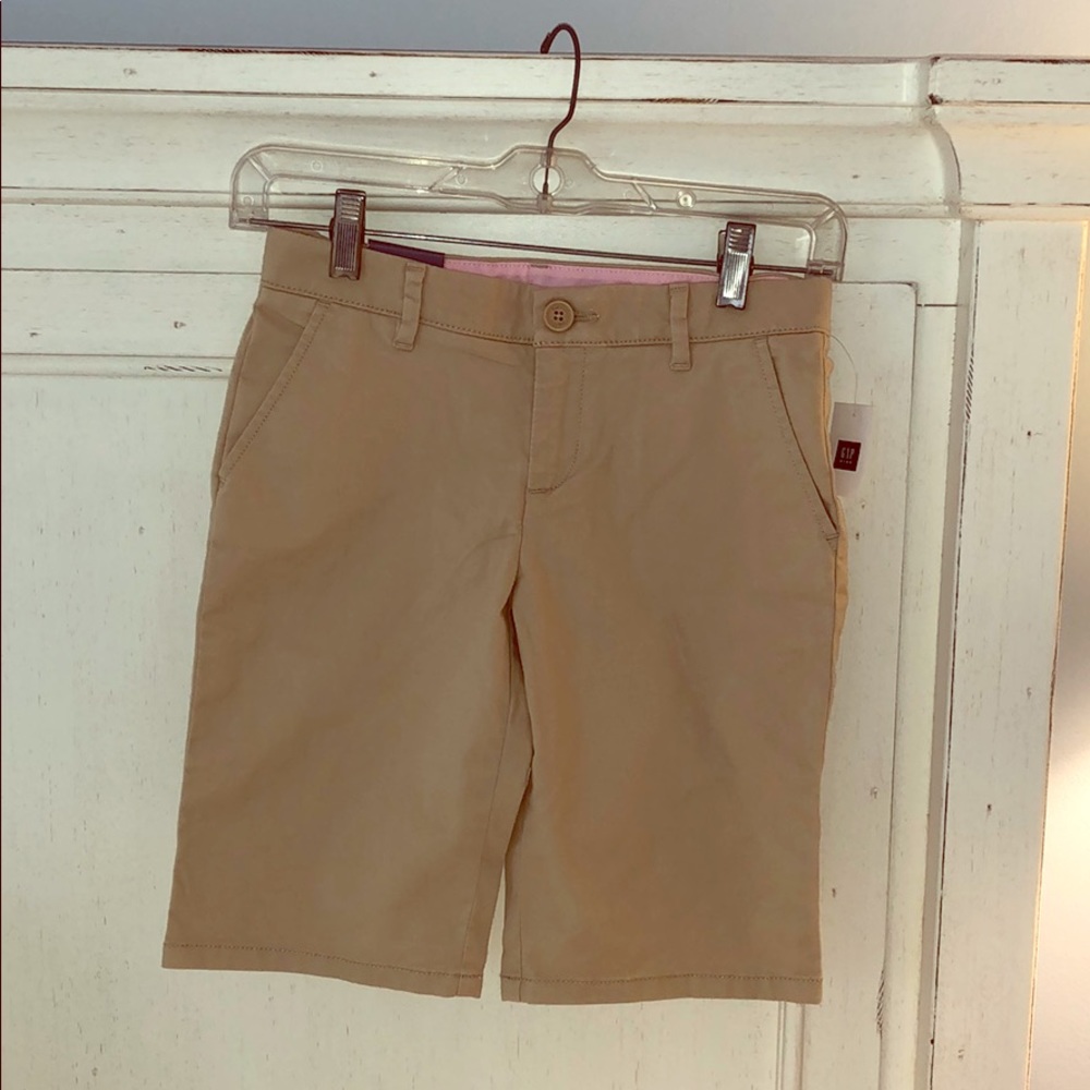 Girls’ khaki bermuda shorts size 10 regular